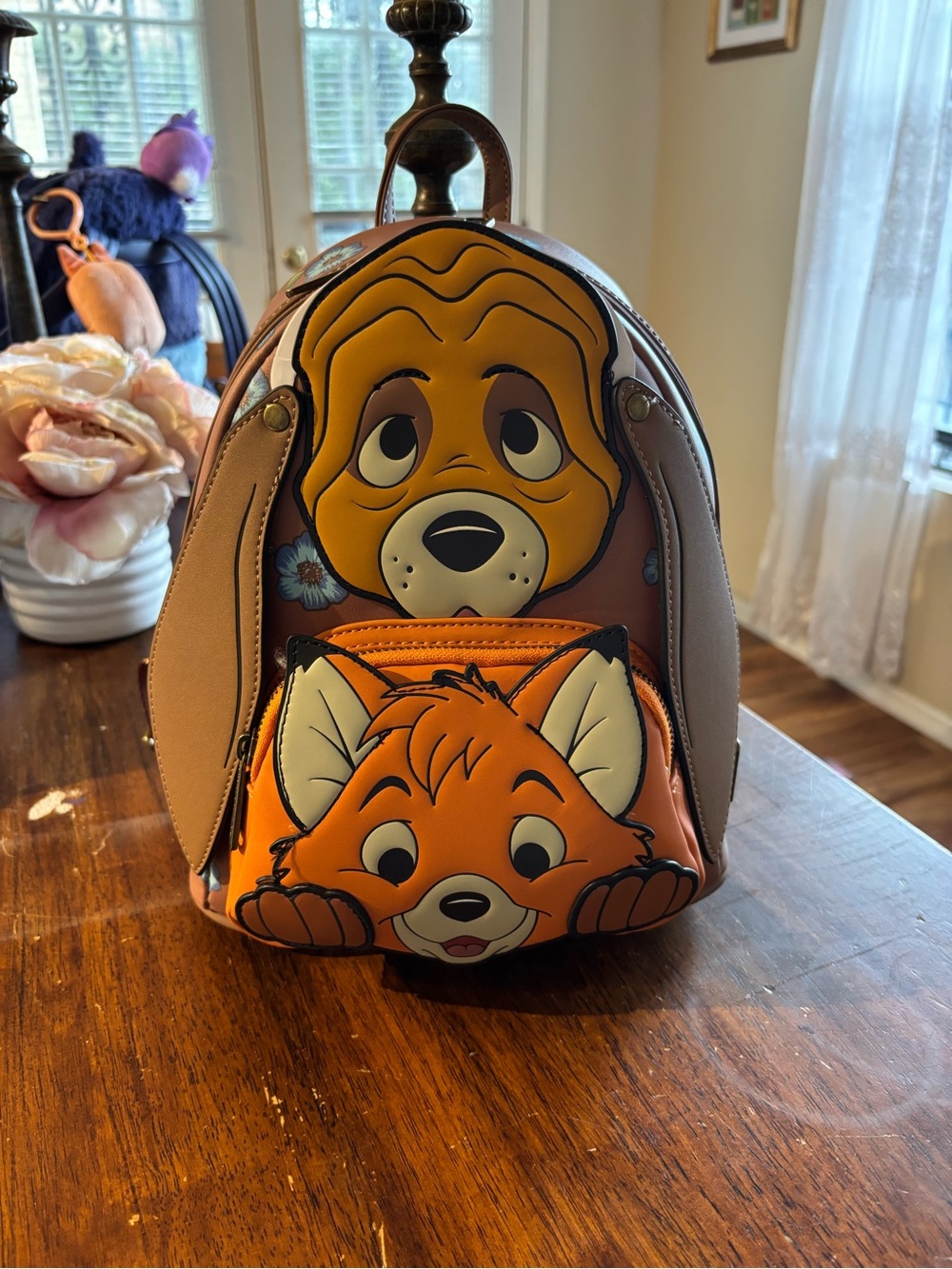 Cute Fox & Hound Character Mini Backpack - Loungefly
